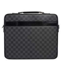 Pre Owned Louis Vuitton Damier Graphite Canvas Sabana Laptop Bag