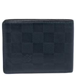 مملوكة مسبقًا محفظة لوي فيتون سليندر جلد إنفيني دامييه أزرق كحلي