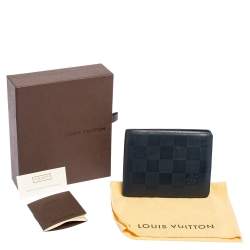 مملوكة مسبقًا محفظة لوي فيتون سليندر جلد إنفيني دامييه أزرق كحلي