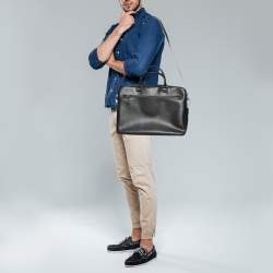 مملوكة مسبقًا Louis Vuitton Black Epi Leather Porte Documents Business Briefcase