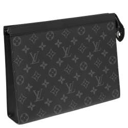 Pre Owned Louis Vuitton  Eclipse Monogram Canvas Pochette Voyage MM
