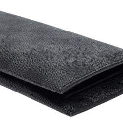 مملوكة مسبقًا محفظة لوي فيتون كانفاس دامييه غرافيت طويلة ثنائية الطي