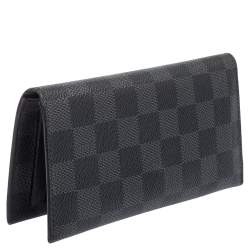 مملوكة مسبقًا محفظة لوي فيتون كانفاس دامييه غرافيت طويلة ثنائية الطي