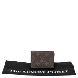 مملوكة مسبقًا Louis Vuitton Monogram Canvas Enveloppe Carte de Visite Card Holder
