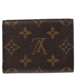 مملوكة مسبقًا Louis Vuitton Monogram Canvas Enveloppe Carte de Visite Card Holder