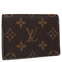 مملوكة مسبقًا Louis Vuitton Monogram Canvas Enveloppe Carte de Visite Card Holder