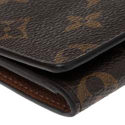 مملوكة مسبقًا Louis Vuitton Monogram Canvas Enveloppe Carte de Visite Card Holder