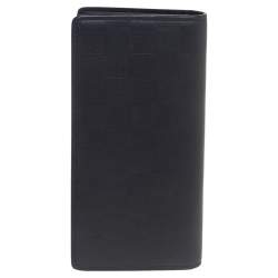 مملوكة مسبقًا Louis Vuitton Black Damier Infini Leather Brazza Wallet