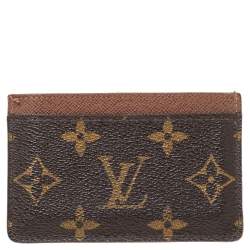 Pre Owned Louis Vuitton Monogram Canvas Card Holder
