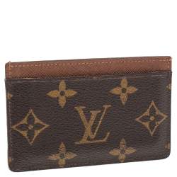 Pre Owned Louis Vuitton Monogram Canvas Card Holder