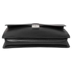 مملوكة مسبقًا حقيبة مستندات لوي فيتون روبوستو 1 جلد أيبي أسود مقسمة