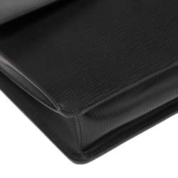 مملوكة مسبقًا حقيبة مستندات لوي فيتون روبوستو 1 جلد أيبي أسود مقسمة