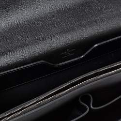 مملوكة مسبقًا حقيبة مستندات لوي فيتون روبوستو 1 جلد أيبي أسود مقسمة