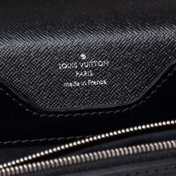 مملوكة مسبقًا حقيبة مستندات لوي فيتون روبوستو 1 جلد أيبي أسود مقسمة