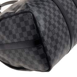 Pre Owned Louis Vuitton Damier Graphite Canvas Keepall Bandouliere 45