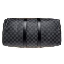 Pre Owned Louis Vuitton Damier Graphite Canvas Keepall Bandouliere 45