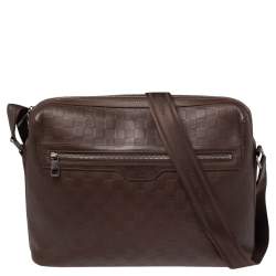 LOUIS VUITTON Damier Graphite Gray Black Messenger Bag Crossbody Business Bag  Dark grey Leather ref.361169 - Joli Closet
