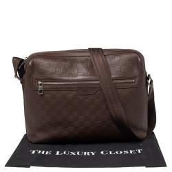 مملوكة مسبقًا Louis Vuitton Brown Damier Infini Calypso Messenger GM Bag 