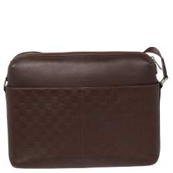 مملوكة مسبقًا Louis Vuitton Brown Damier Infini Calypso Messenger GM Bag 