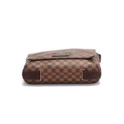 Pre Owned Louis Vuitton brown Damier Ebene canvas Brooklyn MM Bag