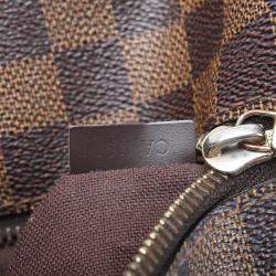 Pre Owned Louis Vuitton brown Damier Ebene canvas Brooklyn MM Bag