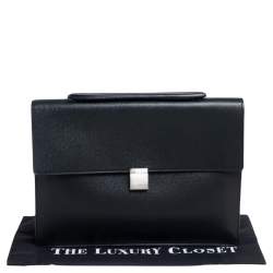 مملوكة مسب قًا حقيبة عمل لوي فيتون بورت دكومنت أنغارا جلد تاغيا أسود