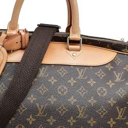 Pre Owned Louis Vuitton Monogram Canvas And Leather Alize 1 Poches Soft Suitcase