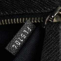 Pre Owned حقيبة مستندات لوي فيتون بورت ديكومينتس جلد تايغا بنفسجي رصاصي