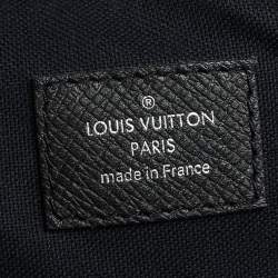 Pre Owned حقيبة مستندات لوي فيتون بورت ديكومينتس جلد تايغا بنفسجي رصاصي