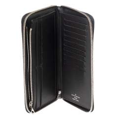 مملوكة مسبقًا Louis Vuitton Damier Graphite Canvas Zippy Vertical Wallet