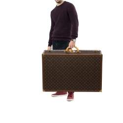 مملوكة مسبقًا Louis Vuitton Monogram Canvas Alzer Trunk Suitcase 75