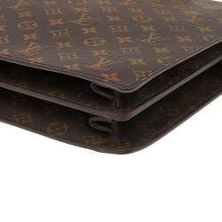 مملوكة مسبقًا حقيبة مستندات لوي فيتو سيرفيتي فيرموار كانفاس مونوغرامي