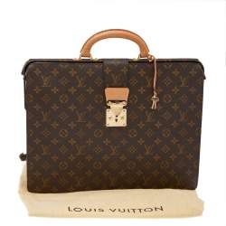 مملوكة مسبقًا حقيبة مستندات لوي فيتو سيرفيتي فيرموار كانفاس مونوغرامي