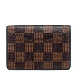 Pre Owned Louis Vuitton Damier Ebene Canvas Pocket Organizer