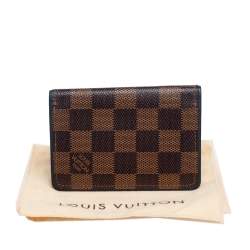 Pre Owned Louis Vuitton Damier Ebene Canvas Pocket Organizer