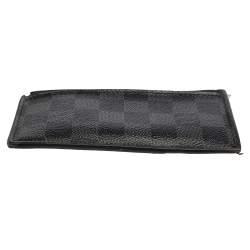 Pre Owned Louis Vuitton Damier Graphite Canvas Coin Card Holder