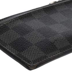 Pre Owned Louis Vuitton Damier Graphite Canvas Coin Card Holder