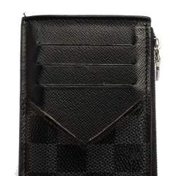 Pre Owned Louis Vuitton Damier Graphite Canvas Coin Card Holder