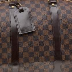 Louis Vuitton Damier Ebene Canvas Keepall 50 Bag