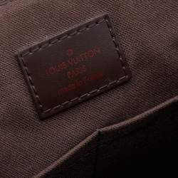 Pre Owned حقيبة لوي فيتون ديستريكت كانفاس دامييه إيبين متوسطة