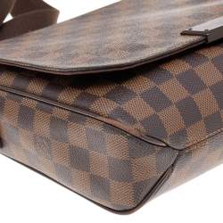 Pre Owned حقيبة لوي فيتون ديستريكت كانفاس دامييه إيبين متوسطة