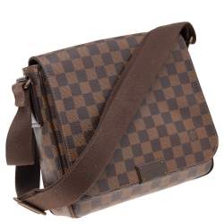 Pre Owned حقيبة لوي فيتون ديستريكت كانفاس دامييه إيبين متوسطة