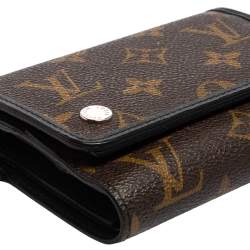 مملوكة مسبقًا Louis Vuitton Monogram Canvas Portfolio Tri-fold Chain Macassar Wallet