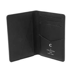 Pre Owned Louis Vuitton Monogram Eclipse Canvas Pocket Organizer