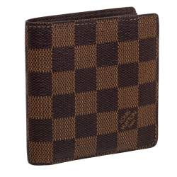 Pre Owned Louis Vuitton Damier Ebene Canvas Multiple Wallet