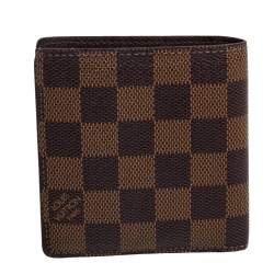 Pre Owned Louis Vuitton Damier Ebene Canvas Multiple Wallet
