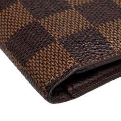 Pre Owned Louis Vuitton Damier Ebene Canvas Multiple Wallet