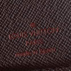 Pre Owned Louis Vuitton Damier Ebene Canvas Multiple Wallet