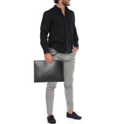 Louis Vuitton Damier Graphite Pochette Jour GM Clutch Bag - Yoogi's Closet