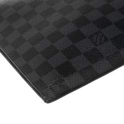 Pre Owned Louis Vuitton Damier Graphite Canvas Pochette Jour GM